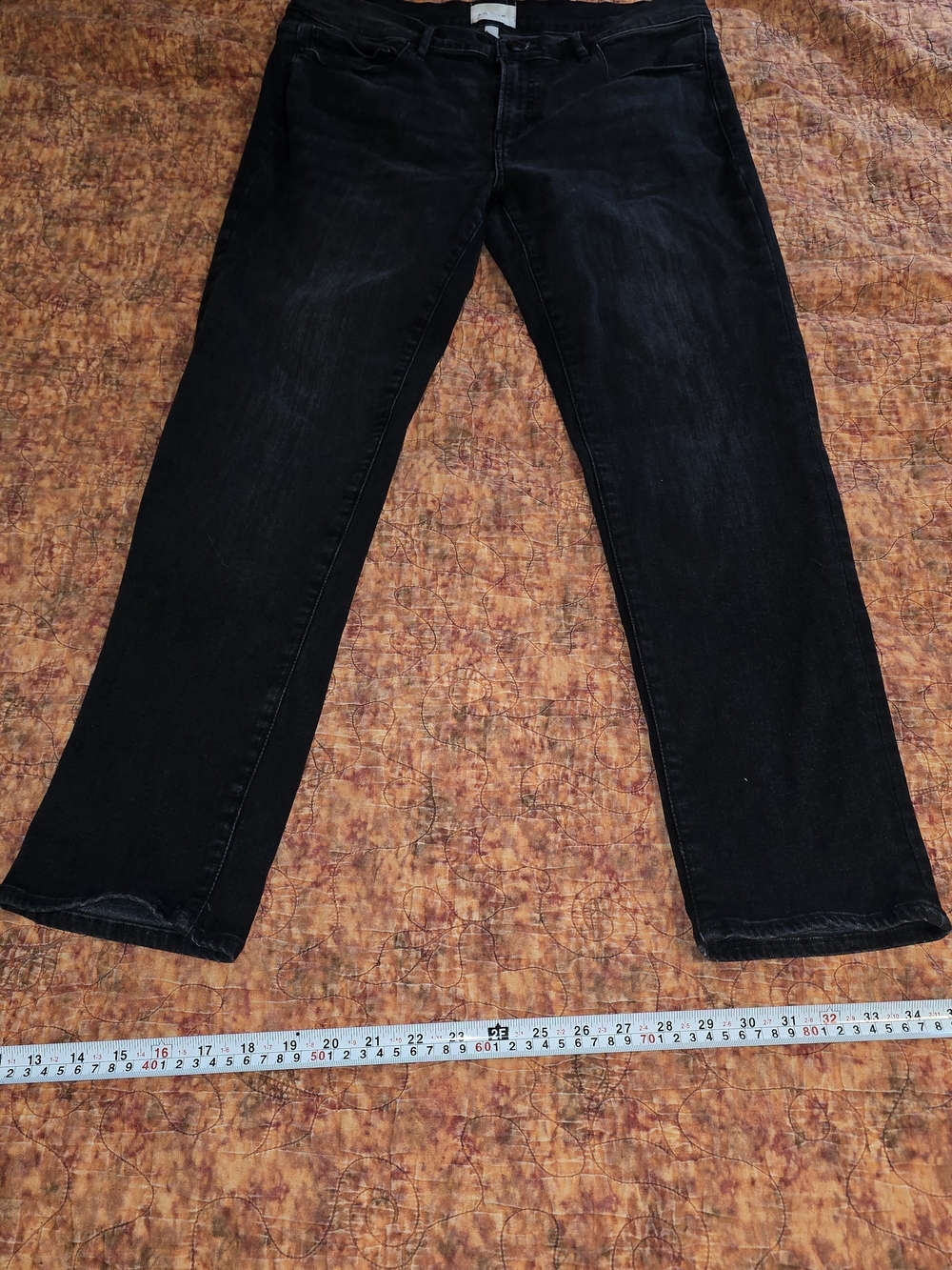 FRAME Le Garcon Tilt Jeans Slim Boyfriend Black Grey Denim Size 31 Stretch
